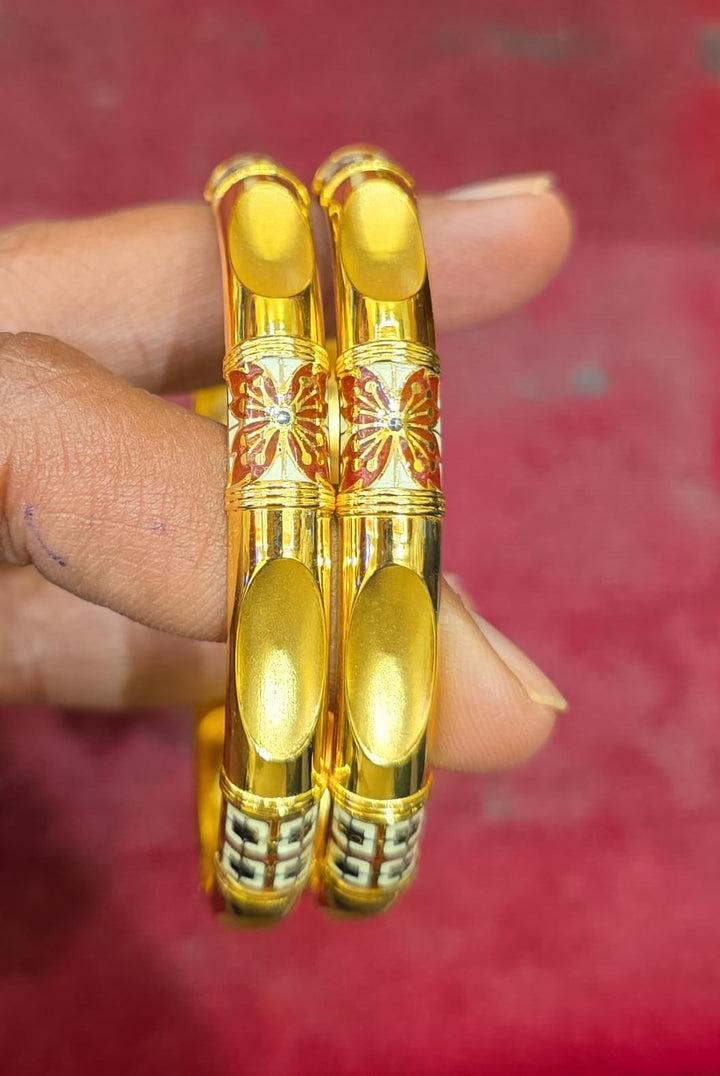 Golden Blossom Bangles
